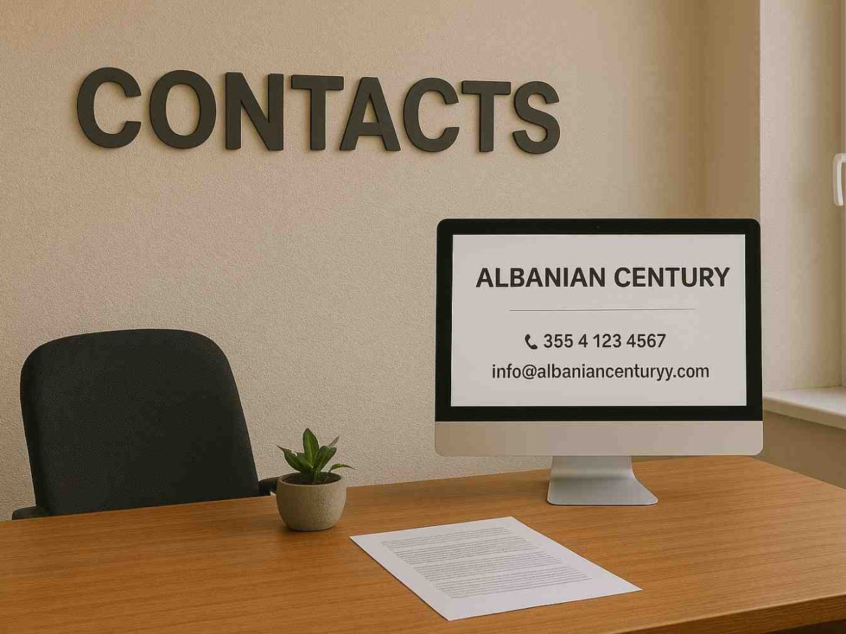 Contacts of the Albanian real estate agency "Albanian century"